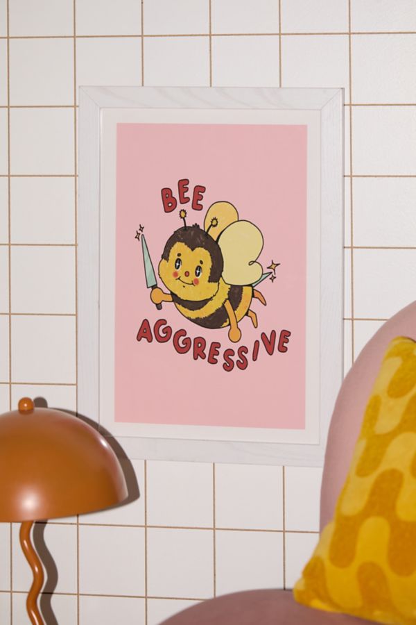 Slide View: 1: Danny Brito Bee Aggressive Art Print