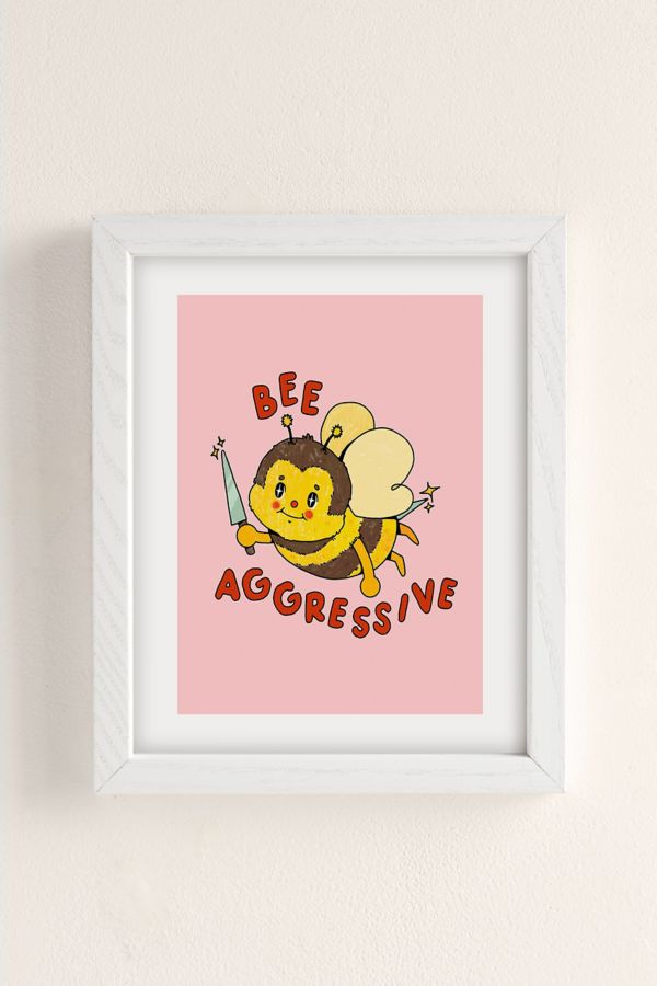 Slide View: 2: Danny Brito Bee Aggressive Art Print