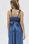 Thumbnail View 3: Kimchi Blue Kenzie Empire Waist Bow Back Denim Maxi Dress