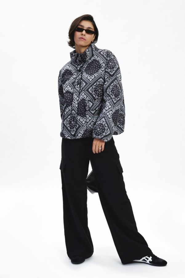 Slide View: 1: BDG Ola Patchwork Printed Puffer Jacket