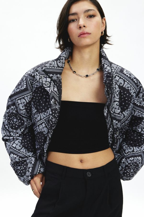 Slide View: 2: BDG Ola Patchwork Printed Puffer Jacket