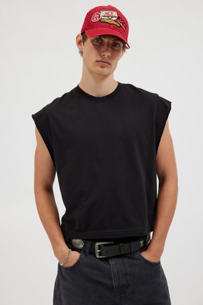 BDG Grayson Solid Cutoff Muscle Tee