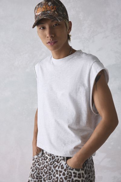 BDG Grayson Solid Cutoff Muscle Tee