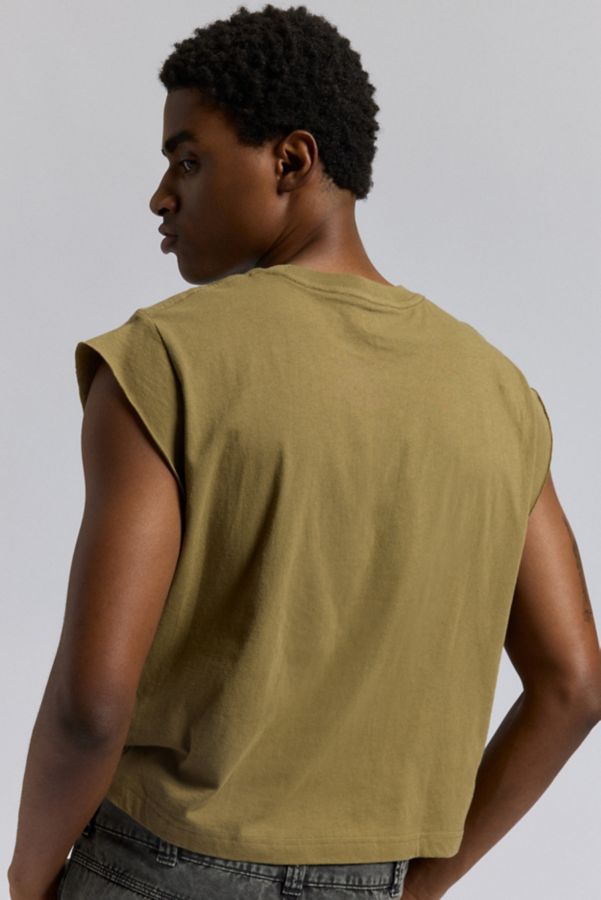 Slide View: 2: BDG Grayson Solid Cutoff Muscle Tee