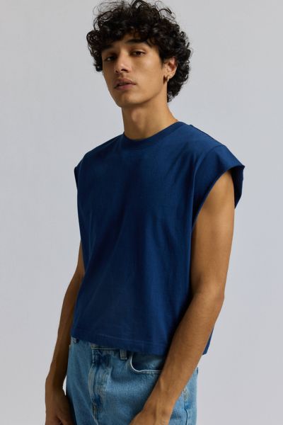 BDG Grayson Solid Cutoff Muscle Tee