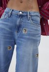 Thumbnail View 4: Tommy Jeans Betsy Embroidered Crest Logo Mid-Rise Loose Jean