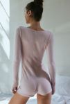 Thumbnail View 4: Out From Under Lounge Around Knit Henley Romper