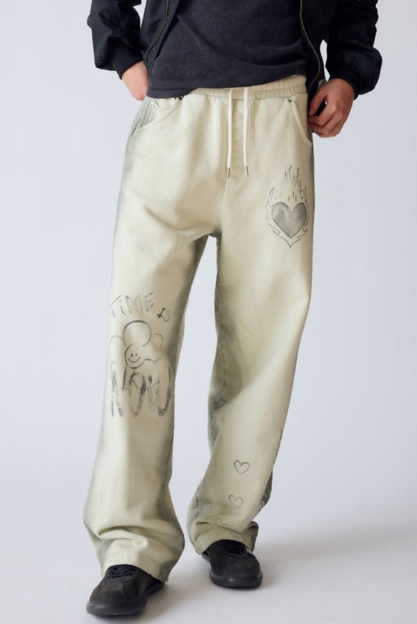 Slide View: 1: Pantalon Graphique MOUTY Homer