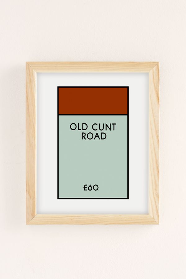 Slide View: 2: daveseedhouse Old C*** Road Art Print