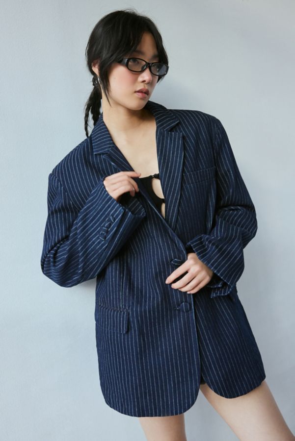 Slide View: 1: AFRM Joette Oversized Cotton Blend Blazer