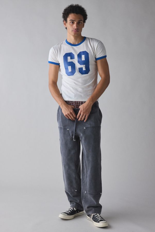 Slide View: 3: BDG Varsity Graphic Slim Fit Ringer Tee