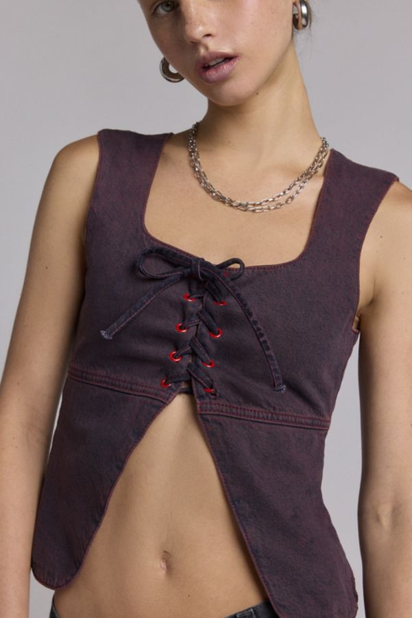 Slide View: 4: Hosbjerg Rue Lace Up Tank Top