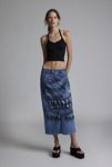 Thumbnail View 1: Loyal Pup Remade Custom Denim Midi Skirt