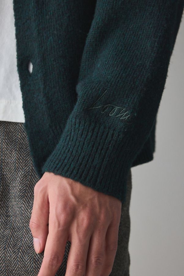 Slide View: 5: Loom Collared Knit Cardigan