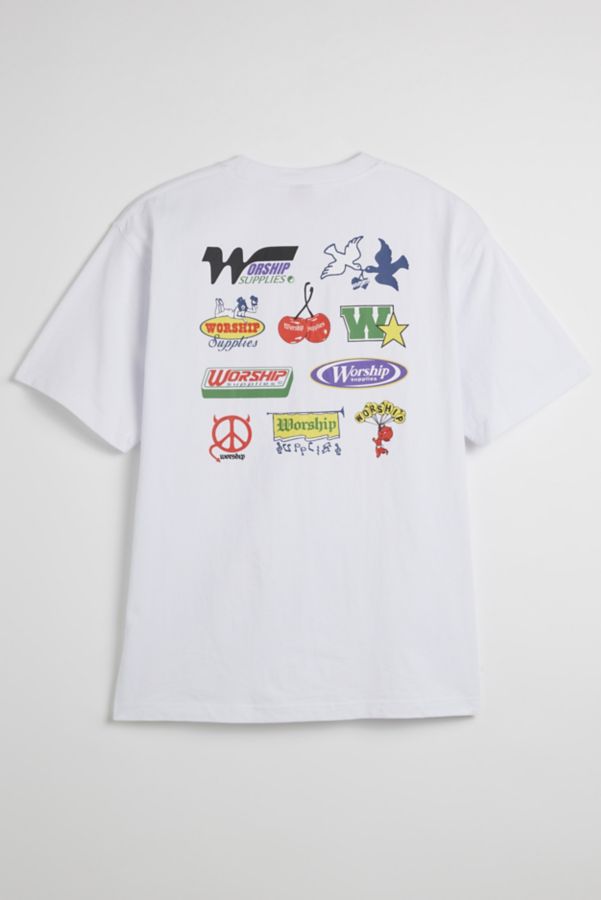 Slide View: 1: FOURNITURES DE CULTE T-shirt Graphique Logomania