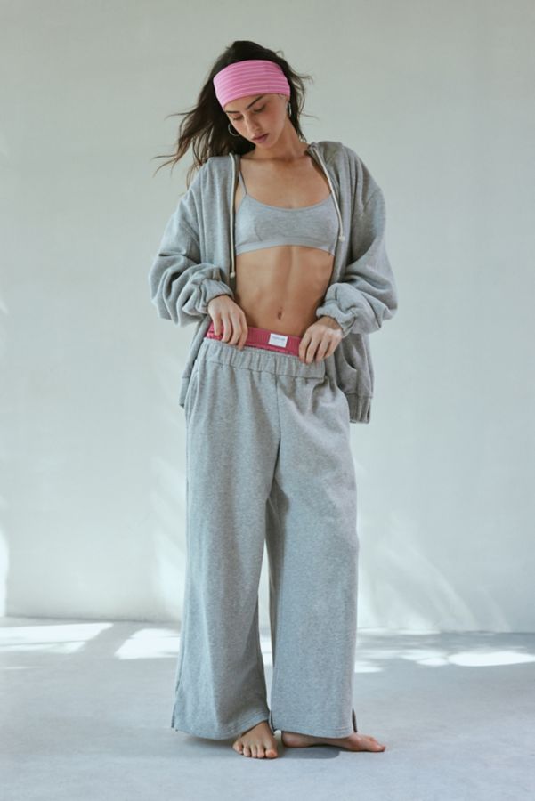 Slide View: 1: Out From Under Hoxton Layered Boxer Wide Leg Sweatpant