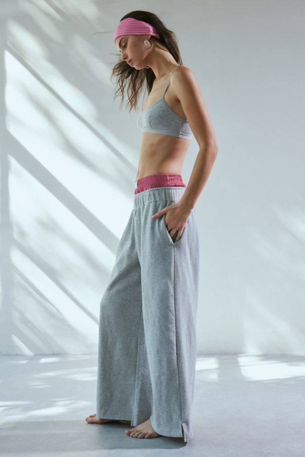 Slide View: 3: Out From Under Hoxton Layered Boxer Wide Leg Sweatpant