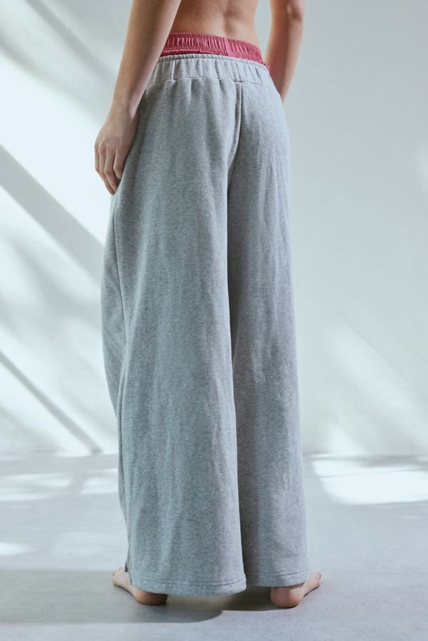 Slide View: 5: Out From Under Hoxton Layered Boxer Wide Leg Sweatpant