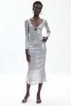 Thumbnail View 1: Bardot Verona Sequin Long Sleeve Maxi Dress