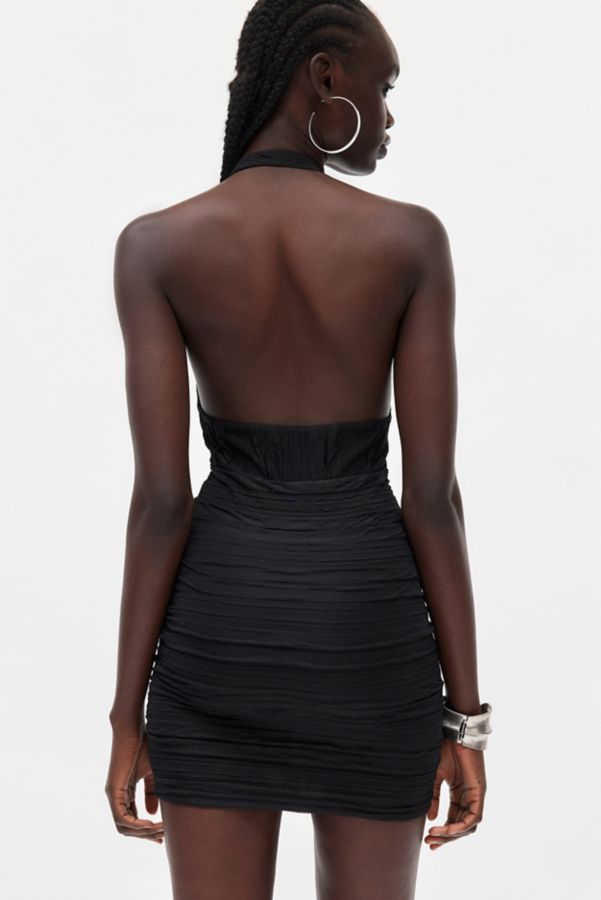 Slide View: 4: Silence + Noise Allin Halter Mini Dress