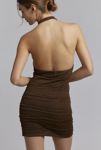 Thumbnail View 4: Silence + Noise Allin Plunge Halter Mini Dress