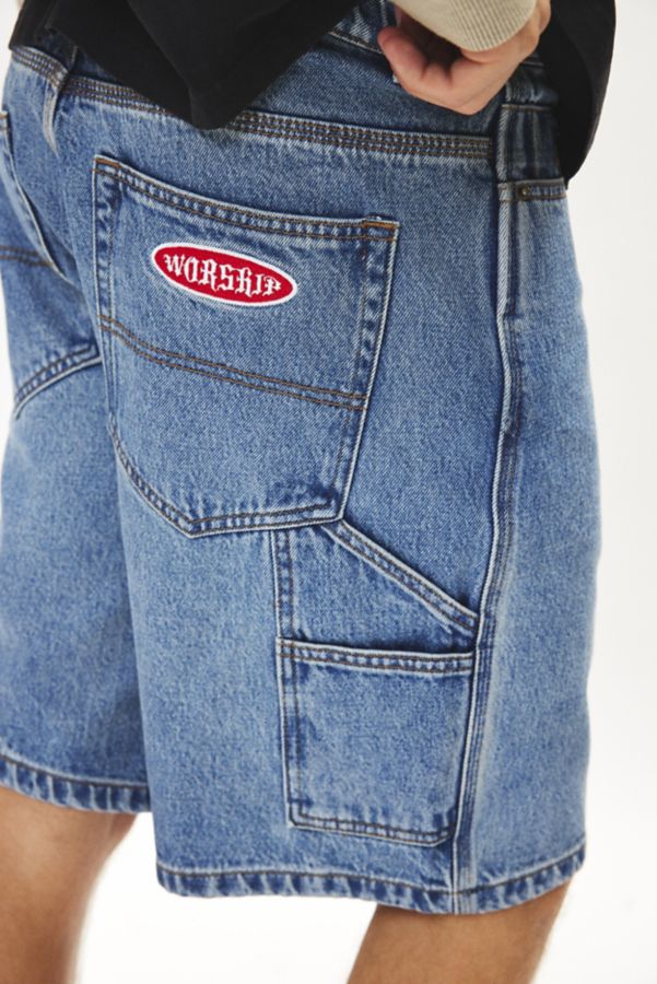 Slide View: 5: WORSHIP SUPPLIES Chalice Lounger Denim Short