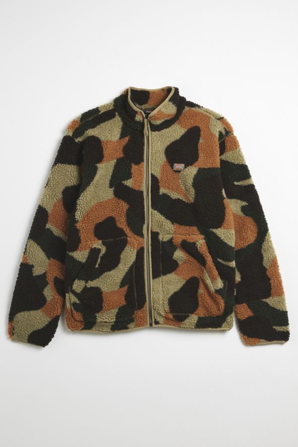 Slide View: 2: Dickies Allover Print Fleece Full Zip Jacket