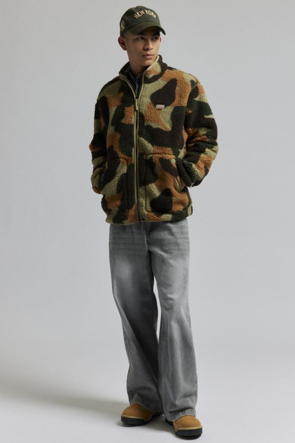 Slide View: 4: Dickies Allover Print Fleece Full Zip Jacket