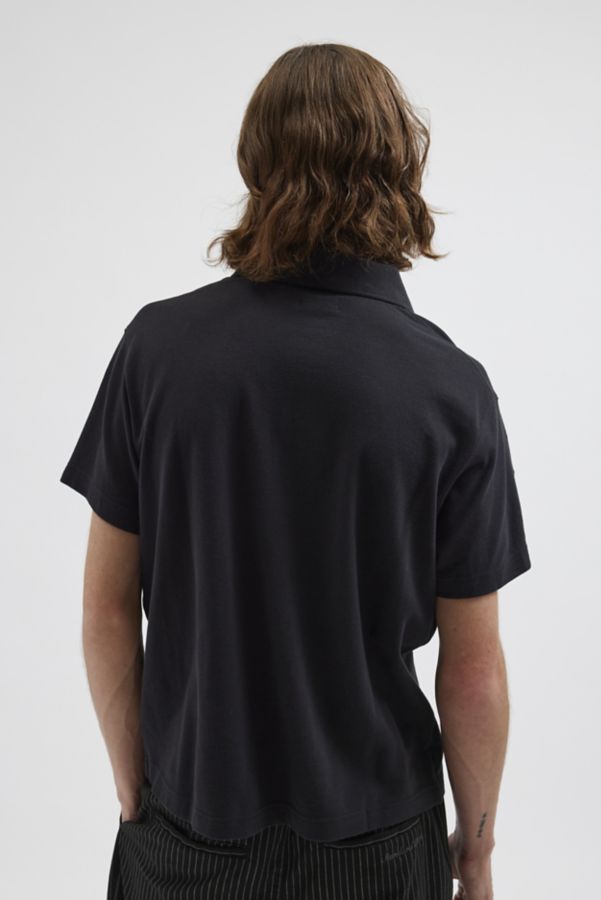 Slide View: 2: Standard Cloth Lightweight Pique Short Sleeve Polo Tee