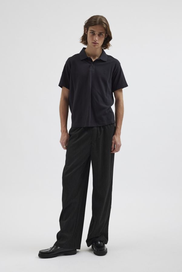 Slide View: 3: Standard Cloth Lightweight Pique Short Sleeve Polo Tee