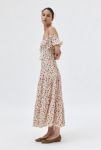 Thumbnail View 3: Kiss The Sky Rose Print Cold Shoulder Maxi Dress