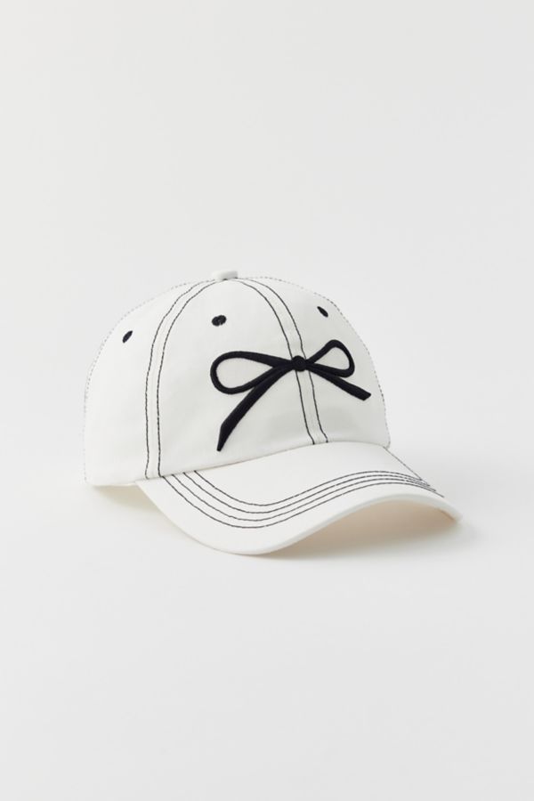 Slide View: 2: Contrast Stitched Bow Baseball Hat