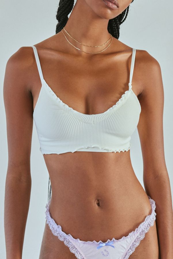 Slide View: 1: Out From Under Aurelia Seamless Ruffled Knit Bralette