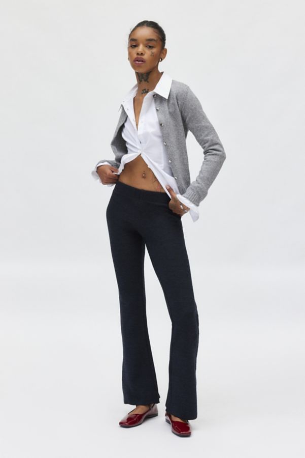 Slide View: 1: UO Farrah Knit Kick Flare Pant