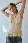 Thumbnail View 1: Ecote Lacey Sheer Ruffle Trim Halter Top