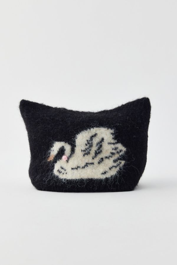 Slide View: 2: Mylo Swan Fuzzy Beanie