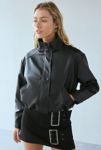 Thumbnail View 3: Silence + Noise Chloe Faux Leather Bomber Jacket