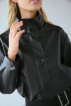 Thumbnail View 1: Silence + Noise Chloe Faux Leather Bomber Jacket