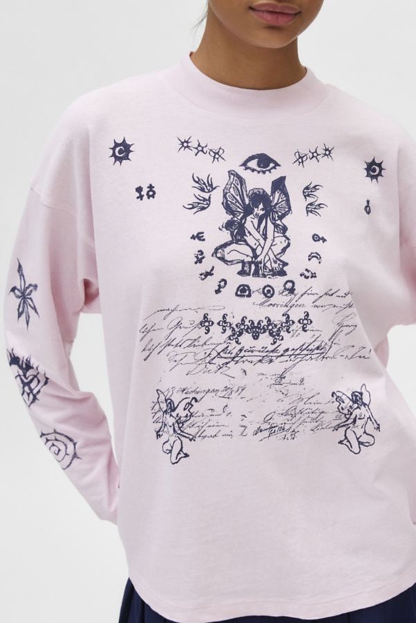 Slide View: 2: Kimchi Blue Spencer Tarot Graphic Long Sleeve Tee