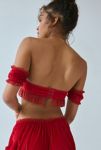 Thumbnail View 3: Out From Under Velvet + Ruffle Off-The-Shoulder Bra Top