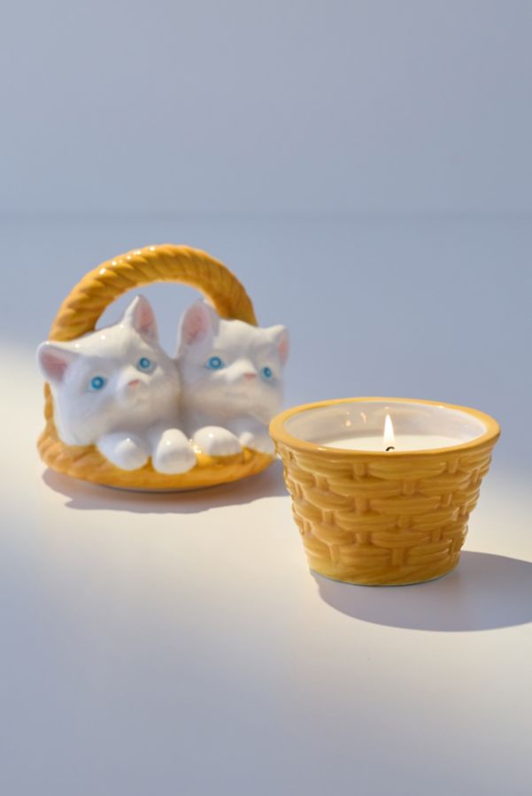 Slide View: 1: Cat Basket 5 oz Candle