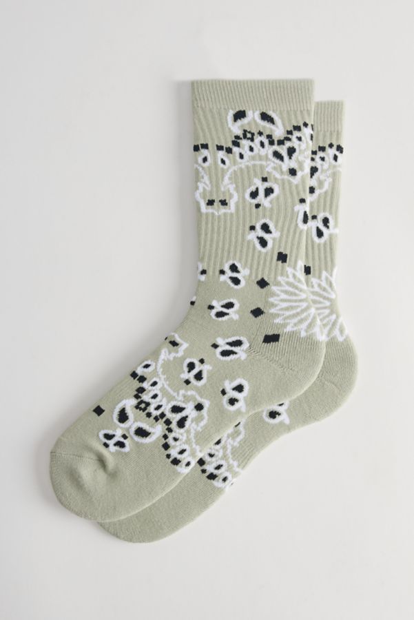 Slide View: 1: Chaussettes d'Équipage Bandana Cachemire