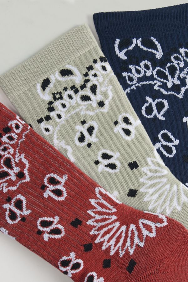 Slide View: 3: Chaussettes d'Équipage Bandana Cachemire