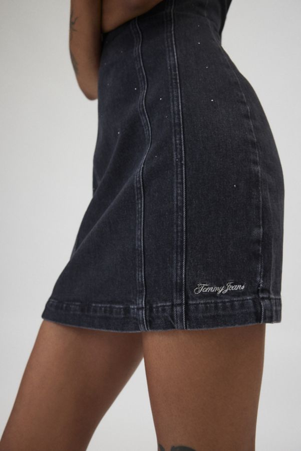 Slide View: 2: Tommy Jeans Cut Seam Denim Mini Dress