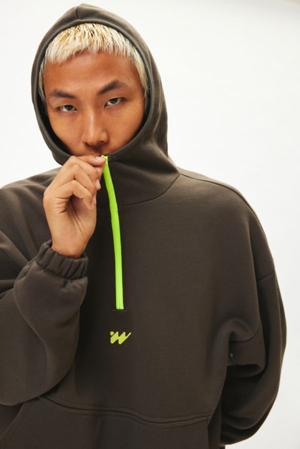 Slide View: 1: Without Walls Tech Fleece Anorak Hoodie Sweatshirt