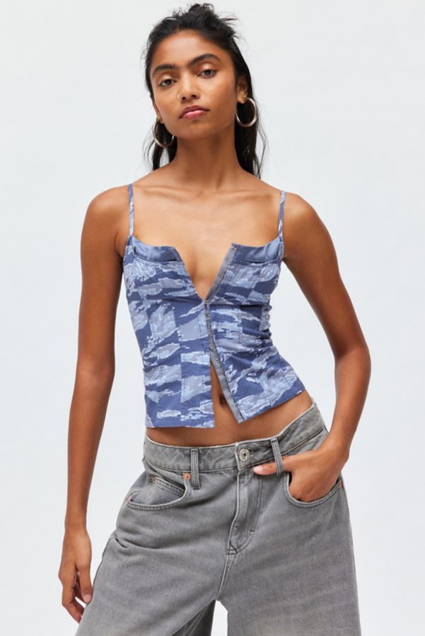 Slide View: 4: BDG Neomi Printed Twill Crop Cami