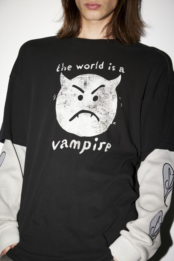 Slide View: 2: Smashing Pumpkins Double Layer Long Sleeve Tee