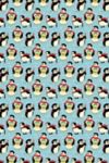 Thumbnail View 2: Red Cap Holiday Penguin Wrapping Paper