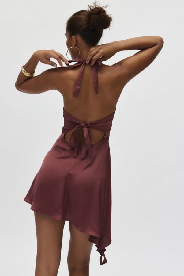 Slide View: 2: Ecote Mia Halter Mini Dress