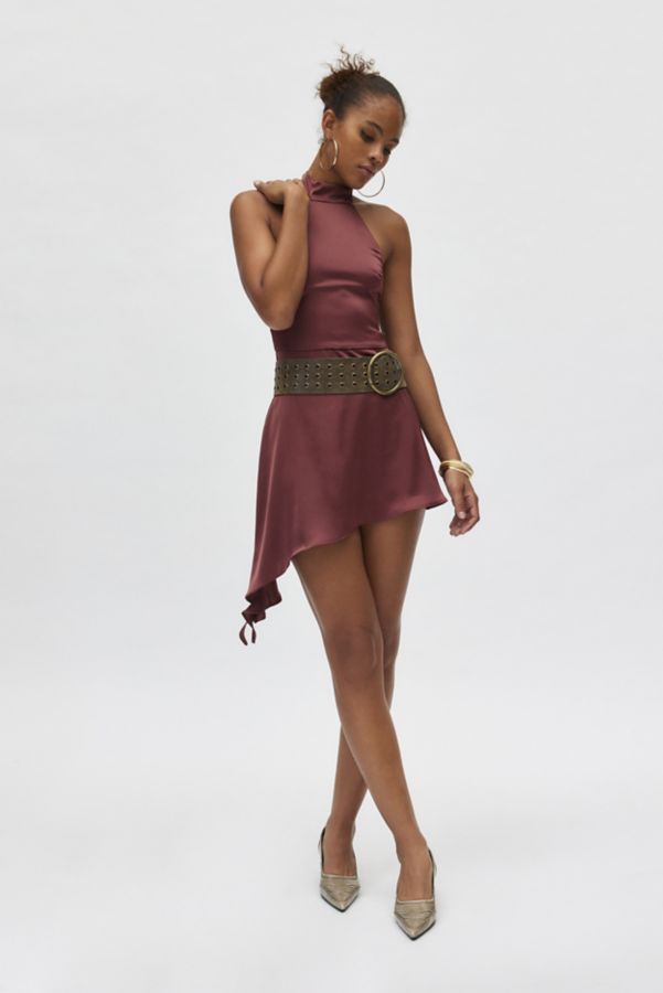 Slide View: 4: Ecote Mia Halter Mini Dress